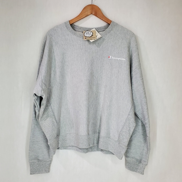 Champion Other - Champion Reverse Weave Heathered Gray Crewneck Pullover Sweatshirt Size 2XL NWT